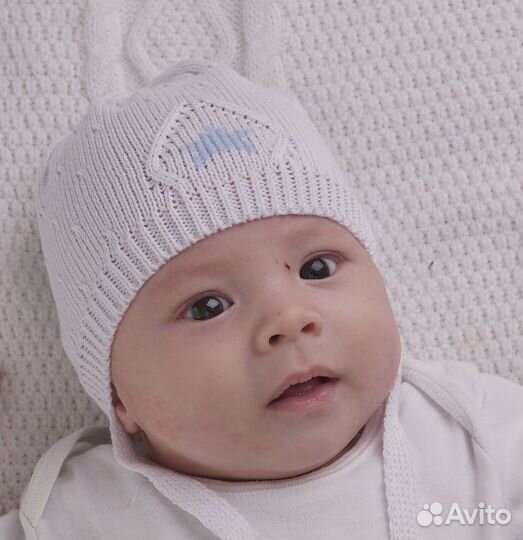 Вязанные летние шапочки для новорожденных