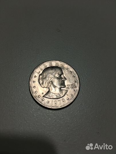 Монета one dollar 1 доллар usa США 1979г
