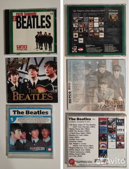 CD mp3 диски Beatles, Queen, Pink Floyd и др
