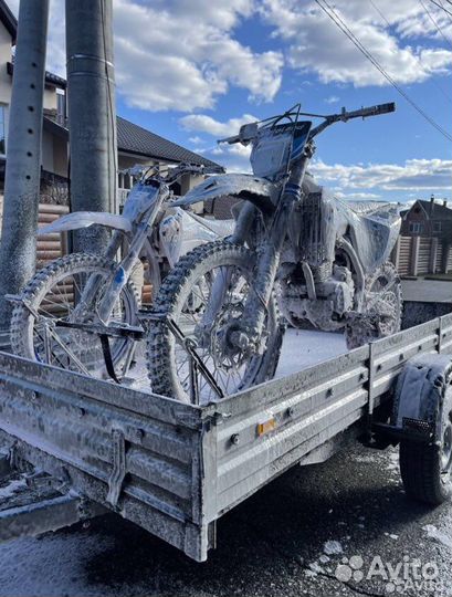 Крепление мотоцикла в прицепе