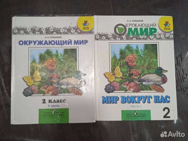 Учебник по Окружающему миру в двух частях, 2 класс