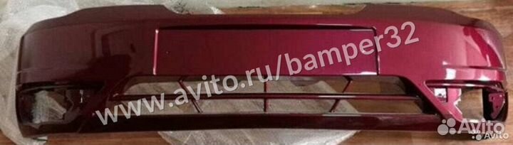 Бампер передний Нексия N150 цвет вишневый 74U