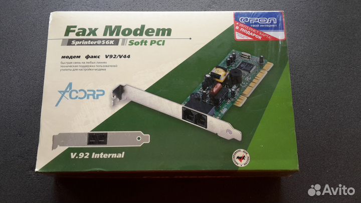 Модем Acorp Sprinter 56k внутренний