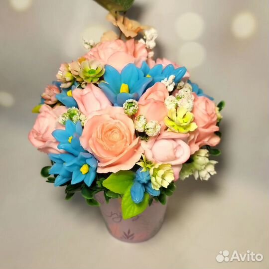 Букет из мыла в подарок учителю