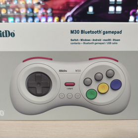 8bitdo M30 Bluetooth Limited White / Black New Rev