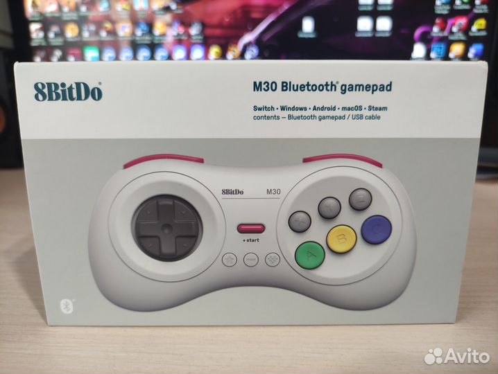 8bitdo M30 Bluetooth Limited White