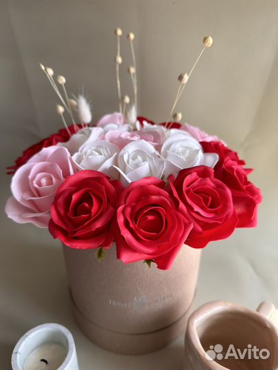 Букет из мыльных роз 21 шт