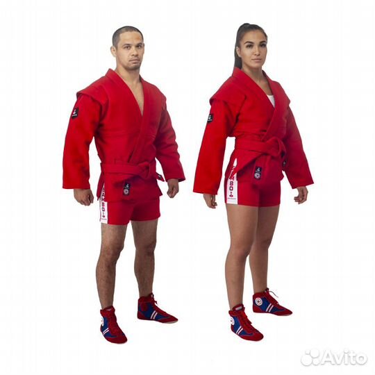 Куртка для самбо Bravegard красная (42)