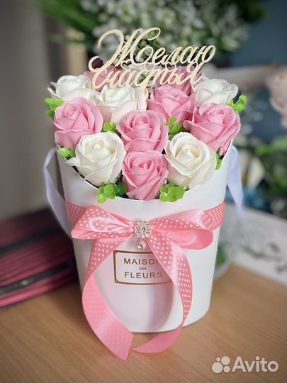 Мыльные розы, цветы из мыла