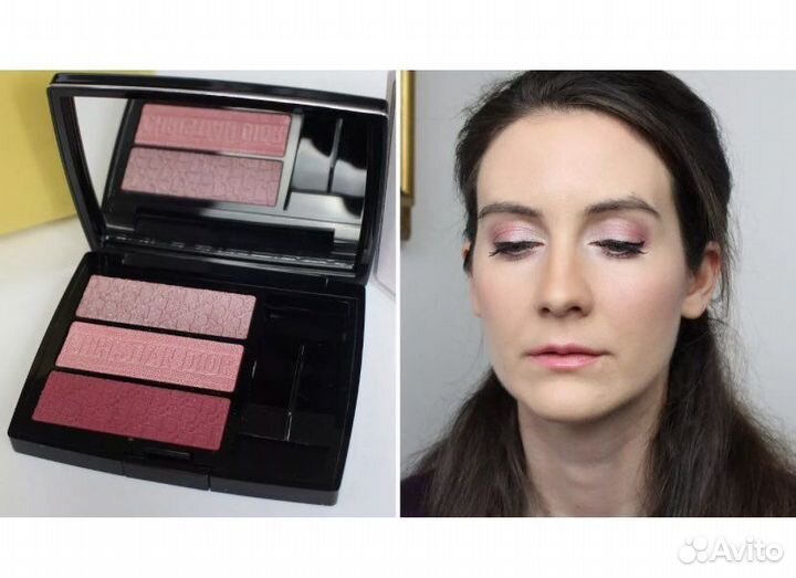 Dior тени 3 couleurs 853 rosy canvas