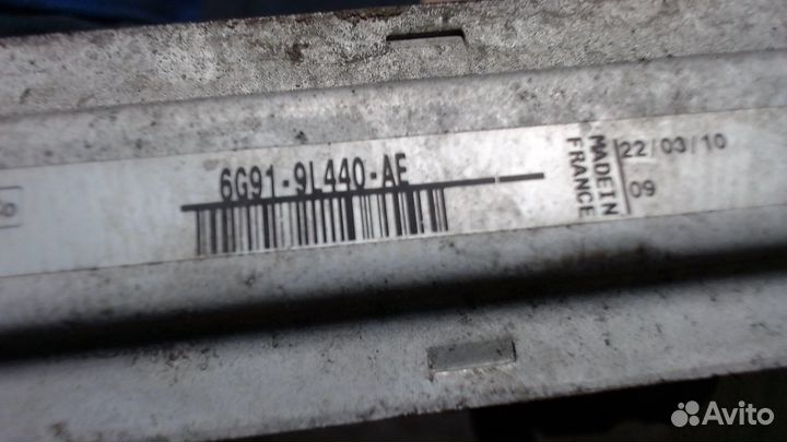 Радиатор интеркулера Ford Kuga, 2010