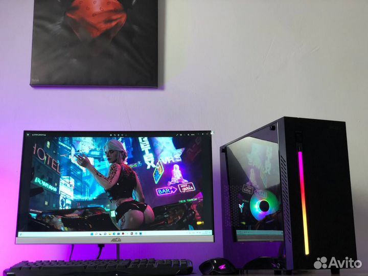 Игровой комплект intel 8 ядер, 16 потоков 16Gb