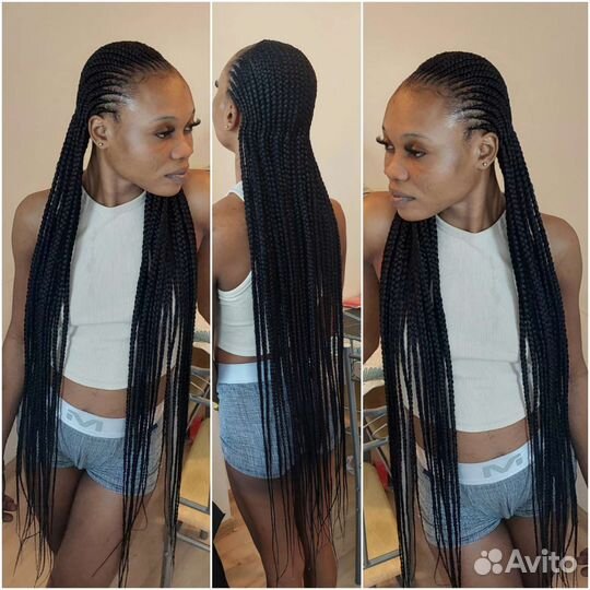 Афрокосички с канекалонами