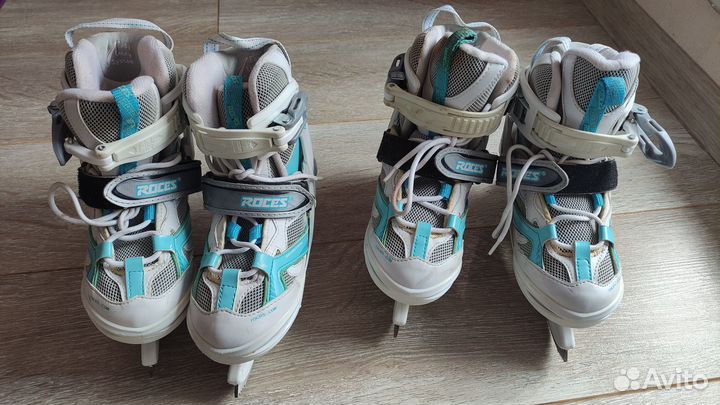Коньки детские Roces за пару