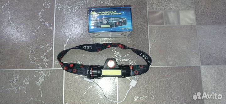Светодиодный налобный фонарик