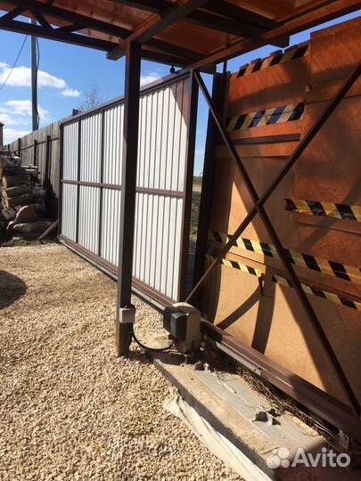 Откатные ворота в проем 4000*2000