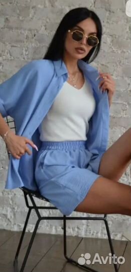 Костюм (рубашка+ шорты) новый размер 42-50