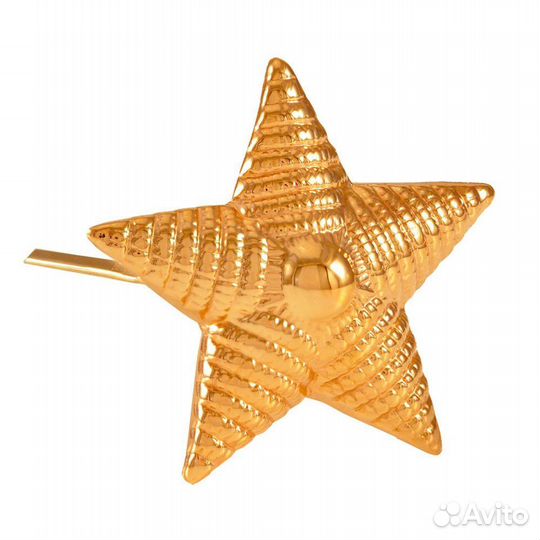 Звездочка рефленая золото