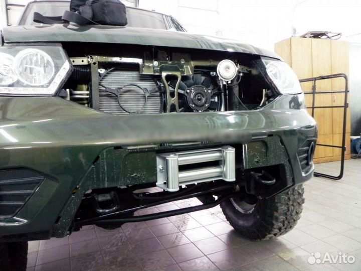 Площадка под лебедку в штатный бампер УАЗ Патриот