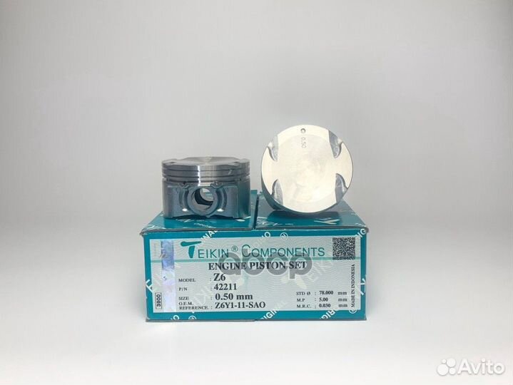 Поршень без колец d78.0+0.50 42211050 teikin