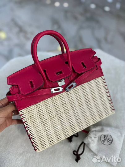 Сумка Hermes Birkin 25 соломенная