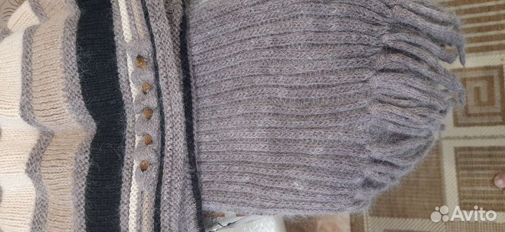 Шапка - берет с шарфом