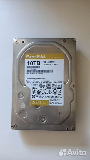 Жёсткий диск WD Gold 10 тб