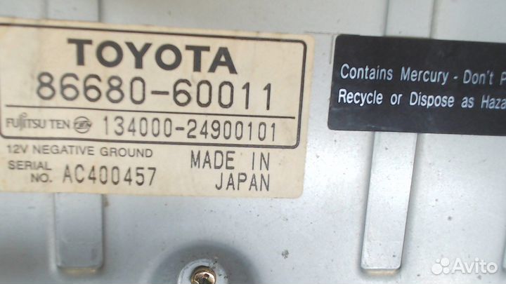 Дисплей мультимедиа Lexus GX, 2004