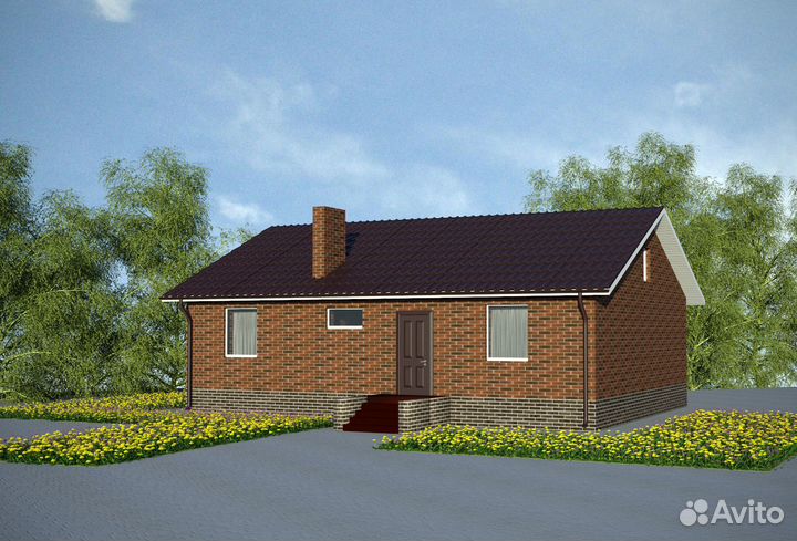 Альбом Проект одноэтажного дома - 107,3 м2