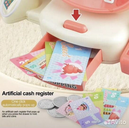 Новая Детская игрушечная касса