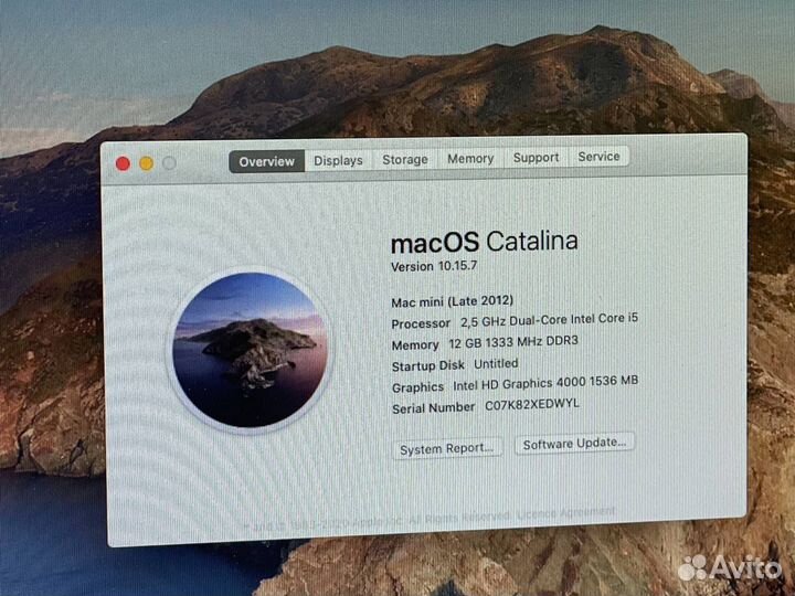 Apple Mac mini Late 2012 i5/12gb/500gb