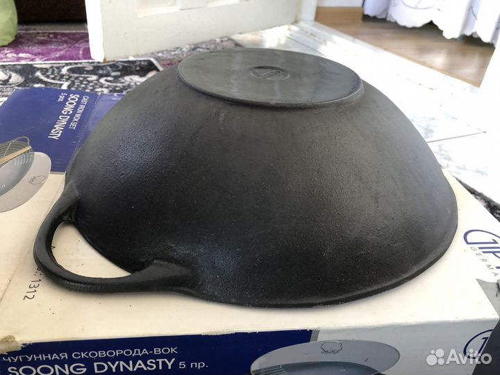 Сковорода-вок чугунная Gipfel Dynasty 1312 36 см с