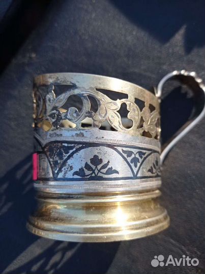 Подстаканник серебро СССР