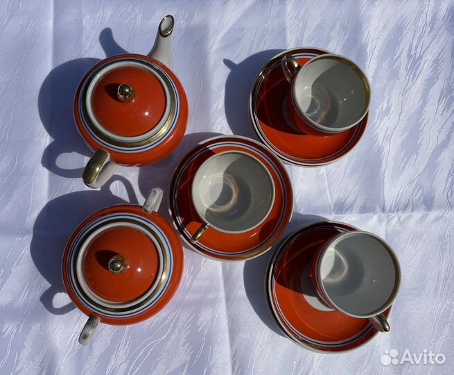 Чайный сервиз Эклектика Вербилки 60-е г. СССР