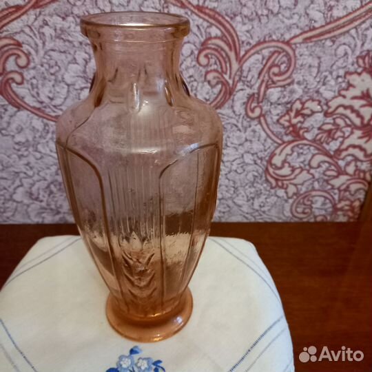 Ваза,графинчик карамельное стекло СССР