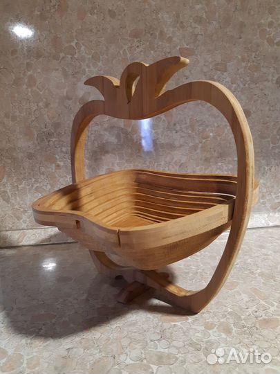 Складная фруктовница или конфетница из бамбука