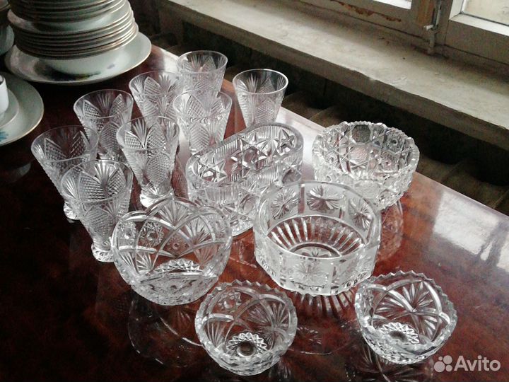 Хрусталь СССР: бокалы,салатницы,конфетницы,рюмки
