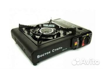 Плита в кейсе,с переходником под быт. баллон