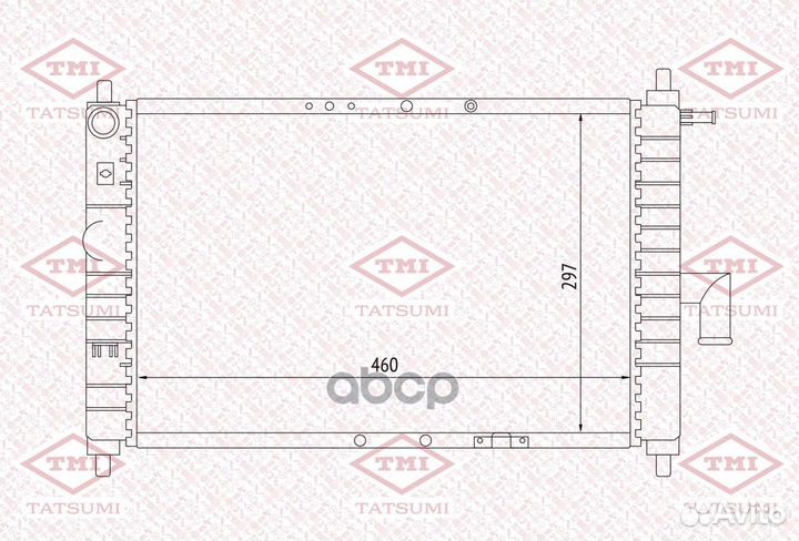 Радиатор системы охлаждения TGA1081 tatsumi