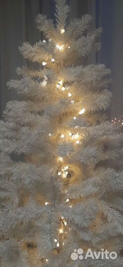 Ёлка белая 180 см продается без игрушек