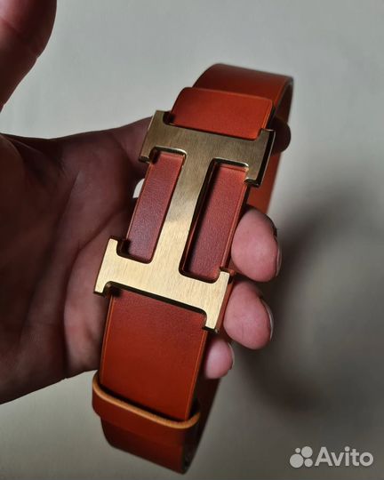Ремень мужской и женский кожаный ручной работы