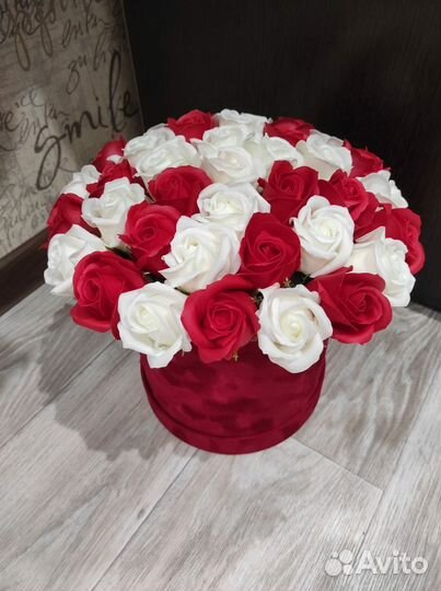 Букет из 35 мыльных роз