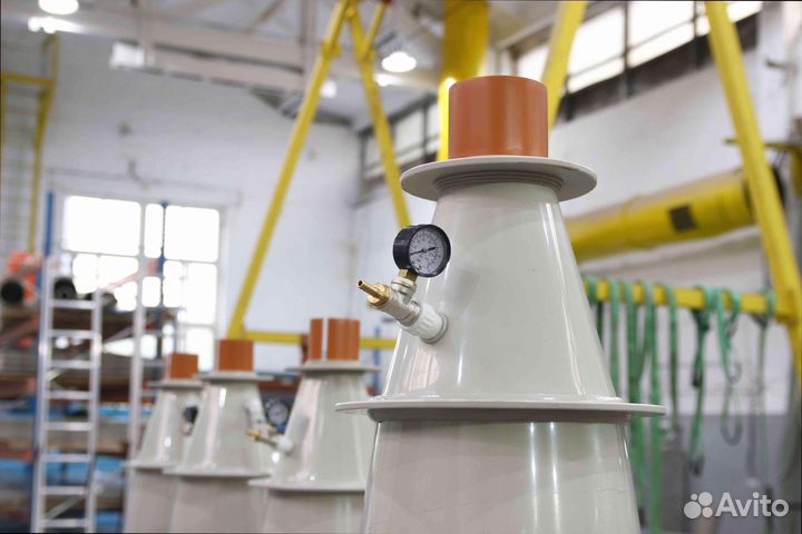 Оксигенатор конусный напорный для рыбных ферм