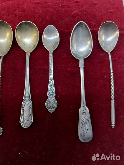 Серебряные ложки 84 пробы, 875 и 925 пробы