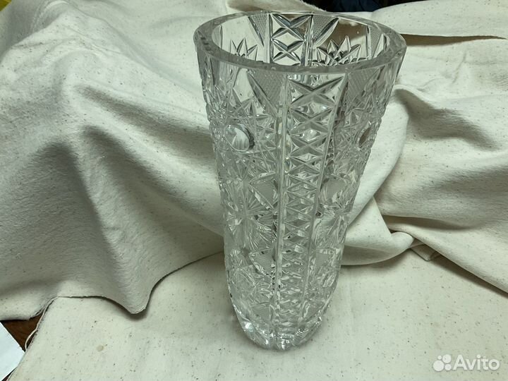 Хрустальная ваза для цветов Россия Времен СССР