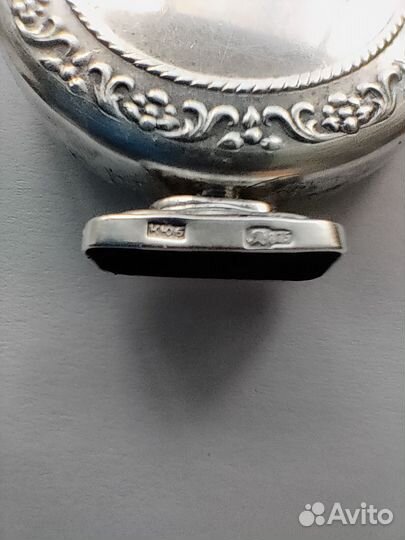 Флакон серебряный для духов 875 проба Ленинград