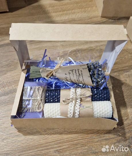 Подарочные наборы мыло, свечи, чаи, лаванда