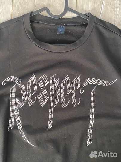 Свитшот лонгслив мужской со стразами