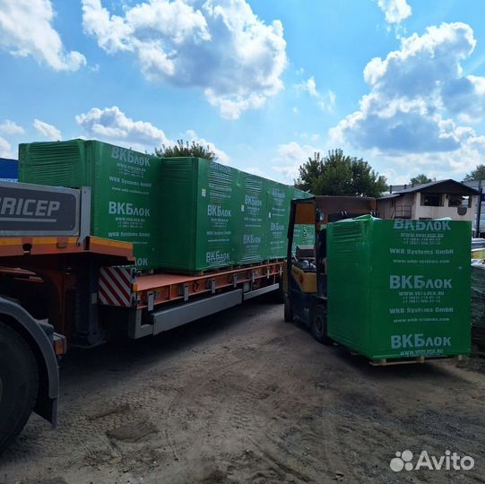 Газоблок. Доставка и разгрузка