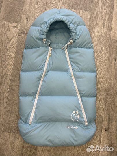 Детский пуховый конверт в коляску Red fox